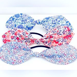 NEW Liberty of London Tana Lawn Bow Hair Tie set